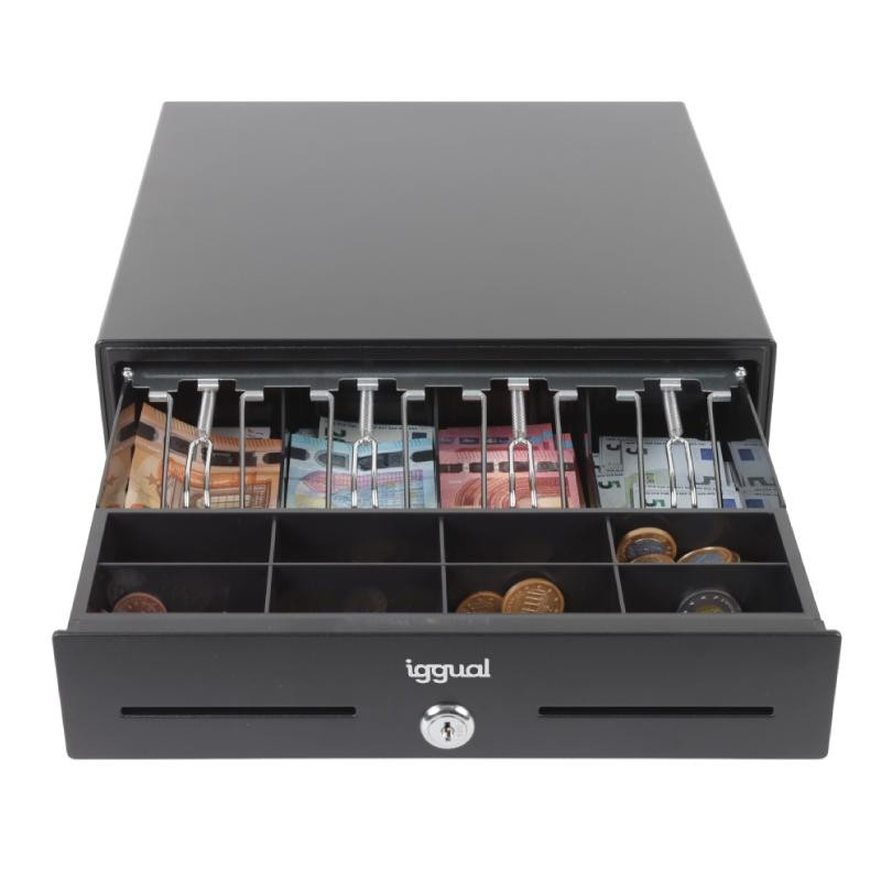 iggual Cajón Portamonedas IRON-XS 33cm 4+8 negro - IGG320709