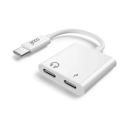 Adaptador Dual USB TIPO-C (Auriculares + Carga) Digital COOL - 8434847050676