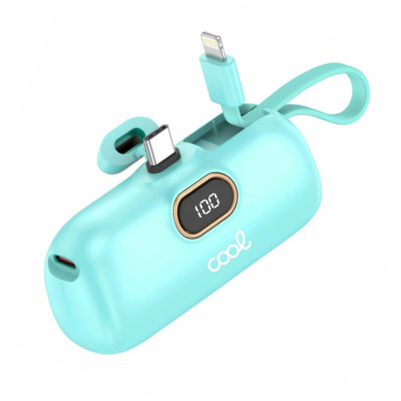 Bateria Externa Power Bank 5.000 mAh COOL Cápsula Celeste - 8434847082561