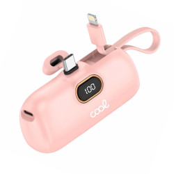Bateria Externa Power Bank 5.000 mAh COOL Cápsula Rosa - 8434847082578