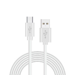 Cable USB Compatible COOL Universal (Micro-Usb) 1.2 metros Blanco 2.4 Amp - 8434847027760