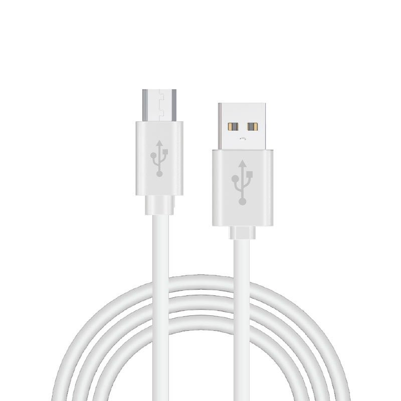 Cable USB Compatible COOL Universal (Micro-Usb) 1.2 metros Blanco 2.4 Amp - 8434847027760