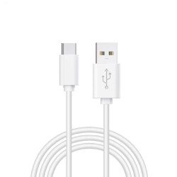 Cable USB Compatible COOL Universal TIPO-C (1.2 metros) Blanco 2.4 Amp - 8434847023250