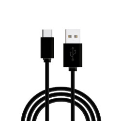 Cable USB Compatible COOL Universal TIPO-C (1.2 metros) Negro 2.4 Amp - 8434847027777