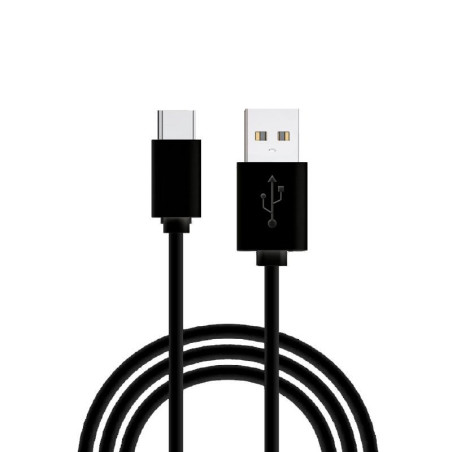 Cable USB Compatible COOL Universal TIPO-C (1.2 metros) Negro 2.4 Amp - 8434847027777