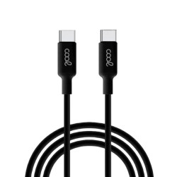 Cable USB Compatible COOL Universal TIPO-C a TIPO-C (1 metro) Negro 3 Amp - 8434847079851