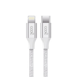 Cable USB COOL Nylon Universal Tipo C a Lightning (1.2 metros) - 8434847068039