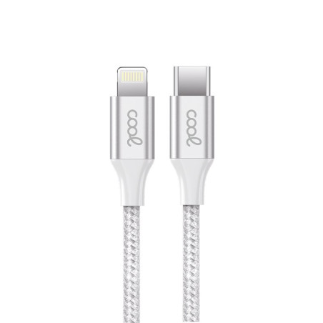 Cable USB COOL Nylon Universal Tipo C a Lightning (1.2 metros) - 8434847068039