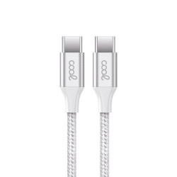 Cable USB COOL Nylon Universal Tipo C a Tipo C (1.2 metros) - 8434847068046