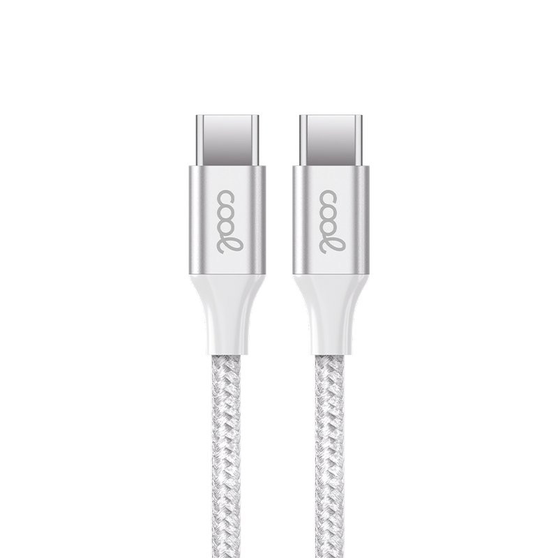 Cable USB COOL Nylon Universal Tipo C a Tipo C (1.2 metros) - 8434847068046