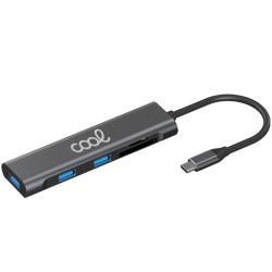 Hub Tipo-C Universal COOL 5 en 1 (3 x USB 3.0 + SD + Micro SD) - 8434847053790