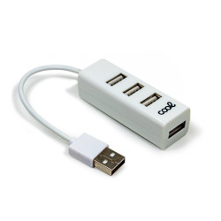 Hub USB 2.0 Universal COOL 4 Puertos USB Blanco - 8434847056043