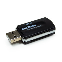 Lector USB Tarjetas Memoria Universal COOL (All in One) Negro - 8434847053738