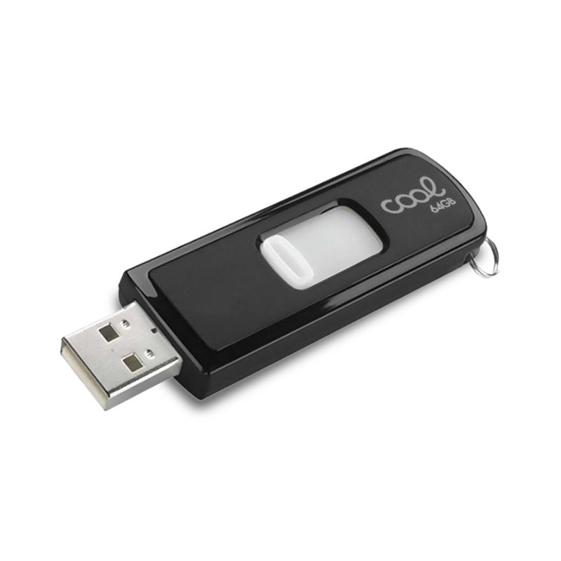 Pen Drive USB x64 GB 2.0 COOL Basic Negro - 8434847061313