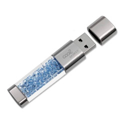 Pen Drive USB x64 GB 3.0 COOL Crystal Celeste - 8434847079523