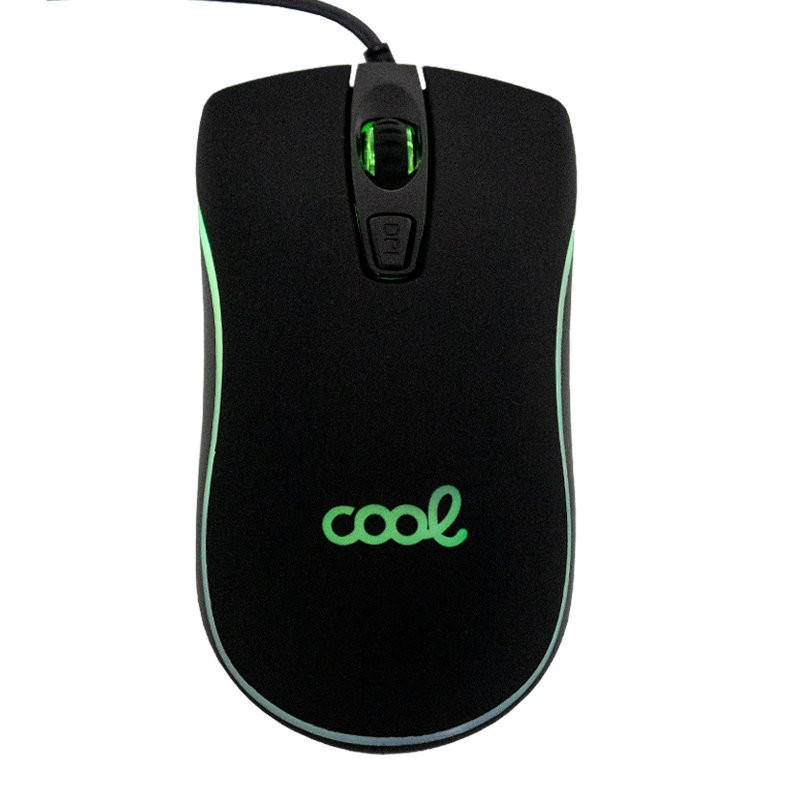 Ratón USB Gaming (Iluminación) COOL Kansas Negro - 8434847033358
