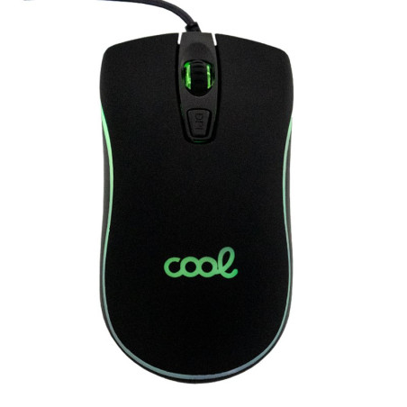 Ratón USB Gaming (Iluminación) COOL Kansas Negro - 8434847033358