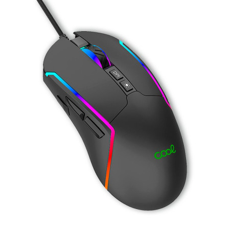 Ratón USB Gaming RGB (Iluminación) COOL Strip Negro - 8434847066608