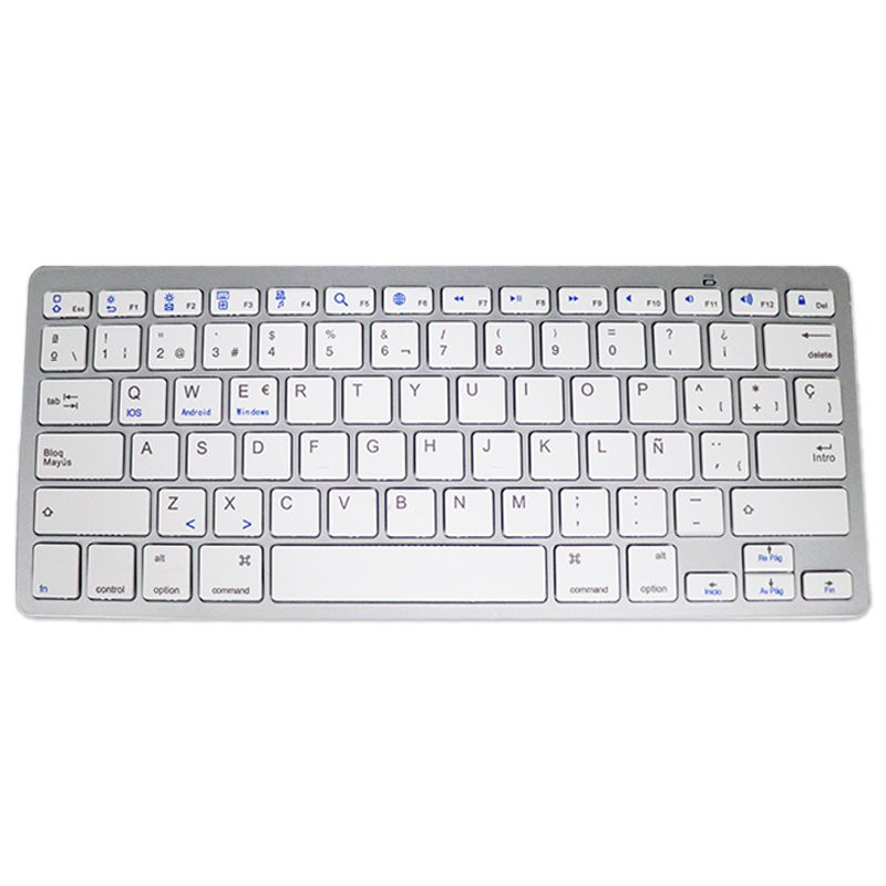 Teclado Slim Bluetooth PC / Tablet COOL Blanco (Español) - 8434847068022