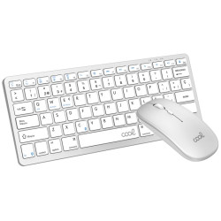 Teclado y Ratón Bluetooth PC / Tablet COOL Mobility Blanco (Español) - 8434847080734