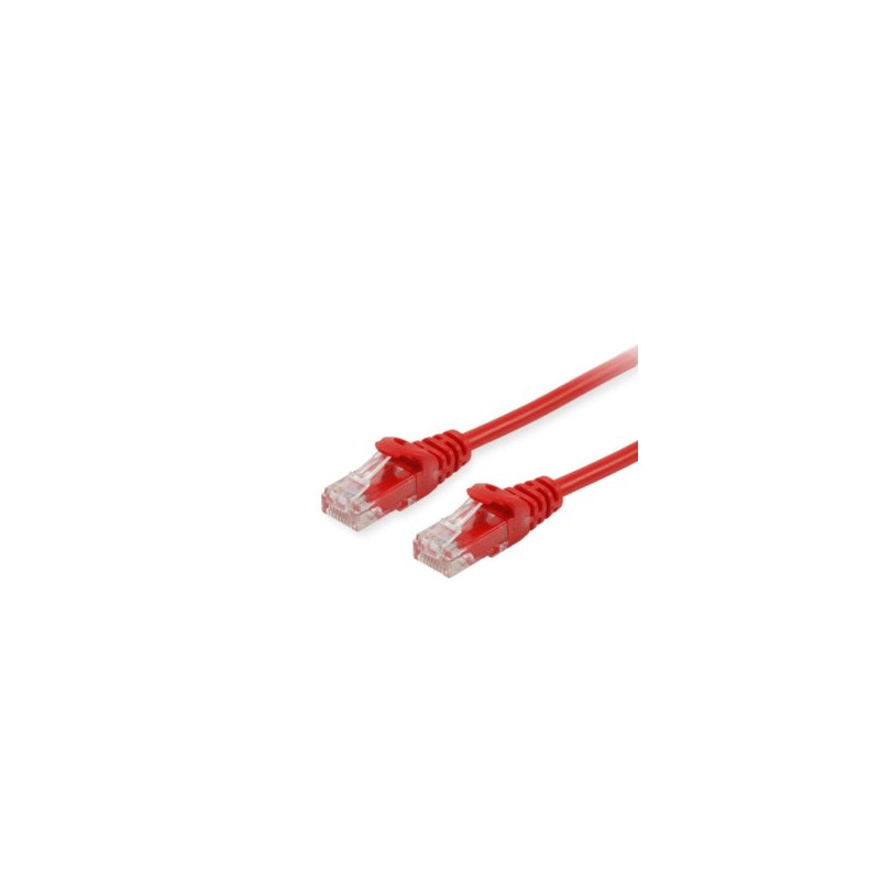 Equip Patchkabel Cat6 U/UTP 2xRJ45 5.00m rot Polybeutel - 625424
