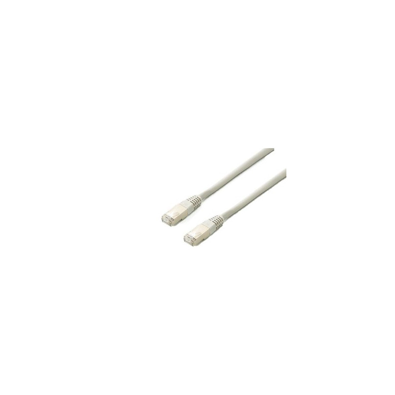 Equip Patchkabel Cat6A S/FTP 2xRJ45 10.00m weiß Plat.LSZH Polybeutel - 605616