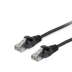 Equip Patchkabel Cat6 U/UTP 2xRJ45 5.00m schwarz Polybeutel - 625454