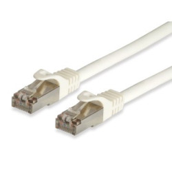 Equip Patchkabel Cat6A S/FTP 2xRJ45 20.00m weiß Cat7ProLSZH Polybeutel - 605719
