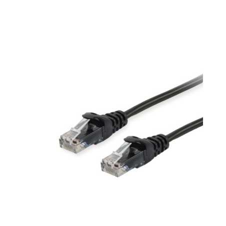 Equip Patchkabel Cat6 U/UTP 2xRJ45 0.25m schwarz Polybeutel - 625453