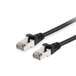 Equip Patchkabel Cat6 S/FTP 2xRJ45 3.00m schwarz LSZH Polybeutel - 605592