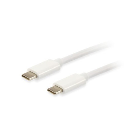 Equip Kabel USB-C 3.2 - C Plat. St/St 2.00m 3A 4K/60Hz ws Polybeutel - 128352