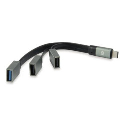 Hub Type-C a 1xUsb 3.1 / 2xUsb 2.0 / Gris / HUBBIES01G / Conceptronic - HUBBIES01G