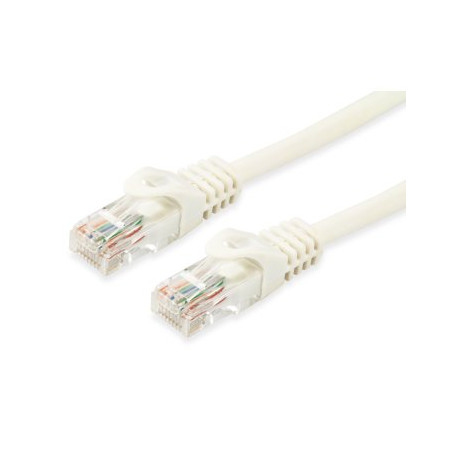 Equip Patchkabel Cat6A U/UTP 2xRJ45 10.00m weiß LSZH Polybeutel - 603007