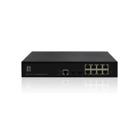 SWITCH LEVEL ONE GESTIONABLE L2 8P 10/100/1000 + 2P GIGABIT COMBO - GEL-1061