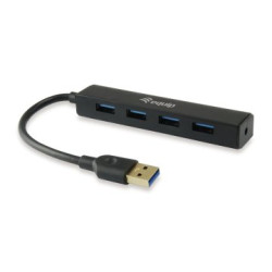 Hub 4 puertos USB 3.2 Gen 1 / Equip / Negro / 128953 - 128953