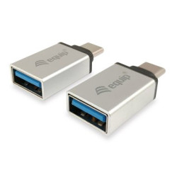 Kit adaptadores Equip / USB 3.0 tipo A hembra a Type-C macho / Pack 2 uds / eq133473 - 133473