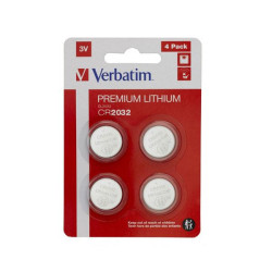 Pilas boton Litio Verbatim para placa base CR2032   pack 4 unid. - PILI-015