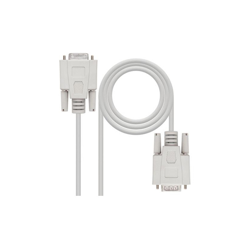 Cable serie rs232 db9 macho a db9 hembra 1.8m / Nanocable 10.14.0202 - VM549