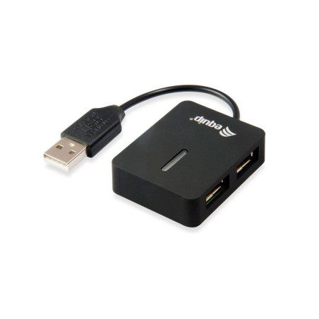 Hub 4 puertos USB 2.0 Equip / Negro/ EQ128952 - HUB-045